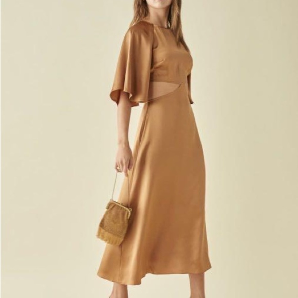 NWT Reformation Noemi Dress in Butterscotch